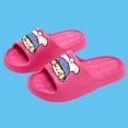 thumbnail image 2 of Womens Cartoon Slide Sandals Cute EVA Foam Thick Sole Platform Comfortable Funny Face Summer Beach Pool Shower Slippers Hot Pink,Size 4.5-6, 2 of 6