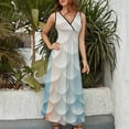 thumbnail image 3 of Mermaid Fish Scales Art Sleeveless Dress Women's Summer Suit Dresses for Women 2025 Luxury Party Dress, 3 of 6