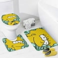 thumbnail image 4 of Simpsons Shower Curtain Set 4 Piece, Set Bathroom Sets with Rugs(Bath Mat,U Shape Mat Toilet Lid Cover Mat) Durable Bathroom Decor, 4 of 8