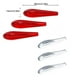 thumbnail image 5 of Sidaley Pegatina de luz trasera de coche de 6 piezas, parachoques de luz trasera Exterior, modificación de repuesto autoadhesiva, Protector de tira de Automoción decorativa y accesorios Rojo Sidaley VI018263-01B, 5 of 6