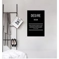 thumbnail image 4 of Desire Noun Motivational Canvas Office Print Wall Art Inspirational Picture Poster Painting Modern Inspiring Artwork for Home Living Room Bedroom Decor Ready to Hang [12''W x 18''H], 4 of 6