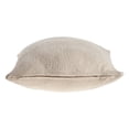 thumbnail image 5 of Laddha Home Designs Hand-Stitched Solid Cotton Throw Pillow Cover - 18" - Cream and Beige, 5 of 7