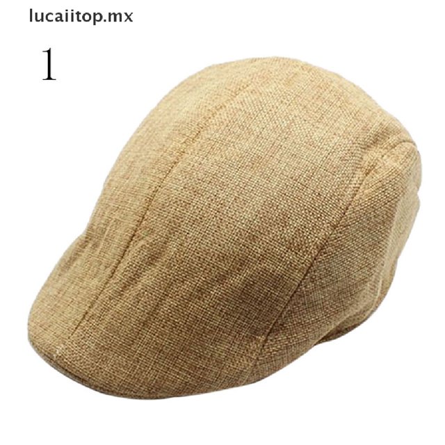 TOP Gorra Plana Con Espiga Vintage Para Hombre Sombrero De Carreras Con Pico Boina Country Golf Newsboy MX