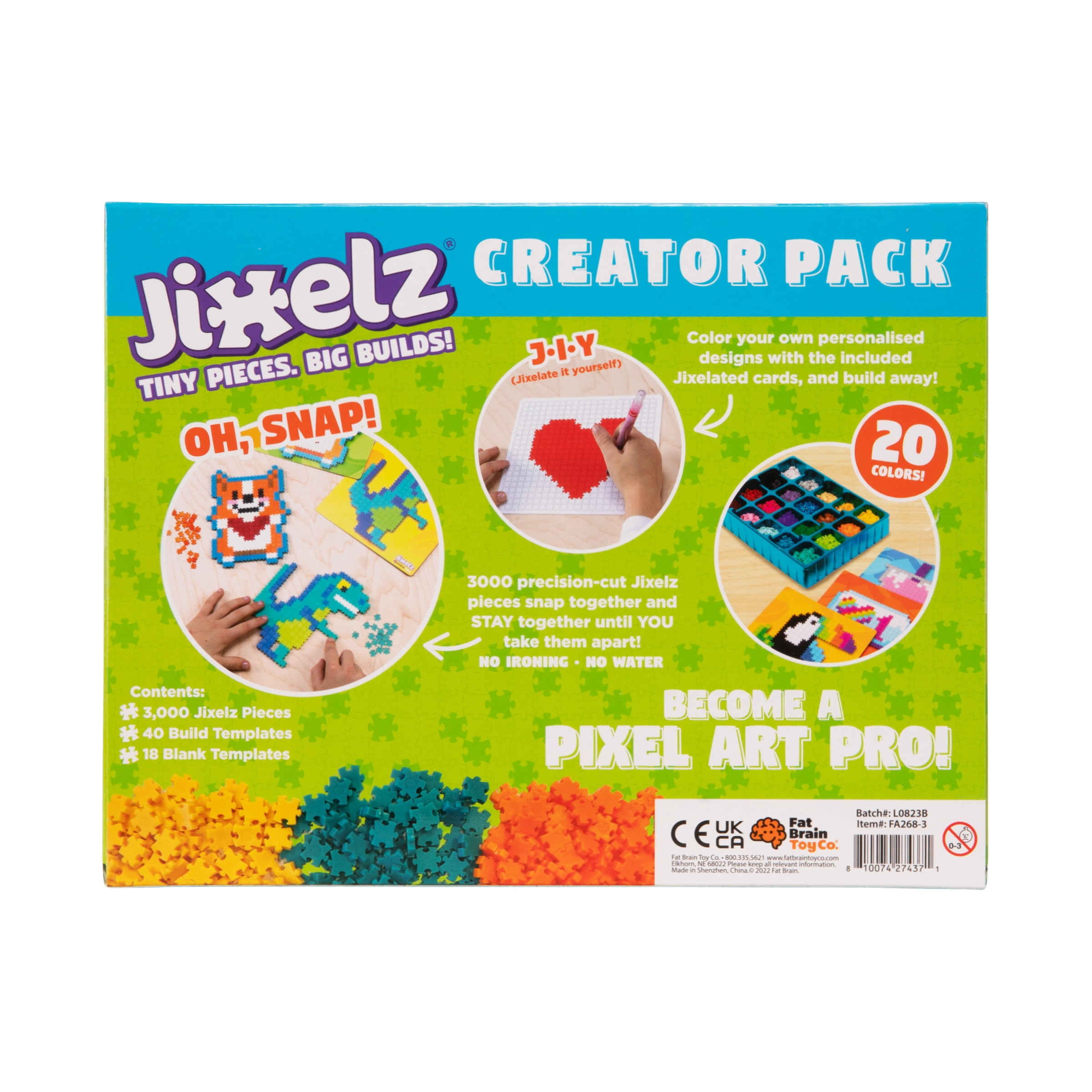 Fat Brain Toy Co. Jixelz Creator Pack: 3000 Pcs
