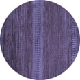 thumbnail image 1 of Ahgly Company Indoor Round Abstract Blue Modern Area Rugs, 8' Round, 1 of 4