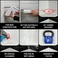 thumbnail image 6 of Questech Decor Shower Shelf, 8" Geo Lugged, Bright White Matte, 6 of 8
