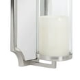 thumbnail image 4 of Kate and Laurel Ciel Glam Mirrored Wall Sconce, 6 x 5 x 16, Silver, Traditional Scalloped Candle Holder with Removable Glass Cylinder and Mirror for Bathroom or Bedroom Wall Decor, 4 of 9
