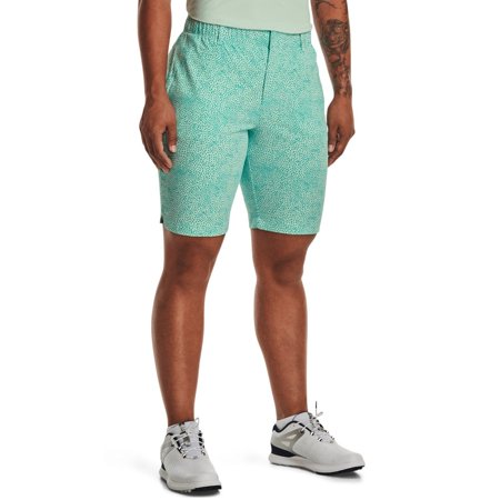 Under Armour Womens Links Printed Short Sea Mist Shorts US10