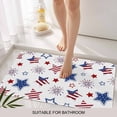 thumbnail image 6 of 4th of July Doormat Outdoor Entrance 16"x24", Independence Day Blue Red Star Fireworks Absorb Moisture Dirt Door Mats, Non-Slip Rubber Backing Floor Mats Indoor, Low-Profile Front Door Rugs, 6 of 9