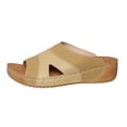 thumbnail image 7 of enyan Summer Sandals Womens Footwear- Lightweight and Memory Foam Insole Sandals for Women 2026 - Durable Non-Slip Beach Essentials Flats for Women Sandals,Khaki,Size 7, 7 of 7