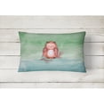 thumbnail image 2 of Carolines Treasures BB7443PW1216 Brown Owl Watercolor Canvas Fabric Decorative Pillow  12H x16W multicolor, 2 of 3