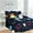 Dark Blue, variant on 6 piece Twin space galaxy bed in bag comforter and sheet set for Kids and Teens