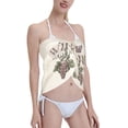 thumbnail image 4 of Disketp Wine Women Swimsuit Cover Up Short Chiffon Summer Beach Sarong Bikini Wrap Skirt Bathing Suit, 4 of 7