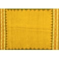 thumbnail image 1 of Ahgly Company Indoor Rectangle Abstract Yellow Contemporary Area Rugs, 3' x 5', 1 of 4