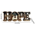 thumbnail image 2 of Wooden Nativity Scene Lighted Hope Ornament Tabletop Decoration With Led 9.06X3.15X0.91 Inch, 2 of 6