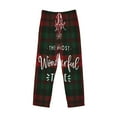 thumbnail image 4 of Balery Men'S Wonderful Time Christmas Pants,Sleepwear Pants,Pajama Pants,Pj Bottoms Drawstring And Pockets-Medium, 4 of 9