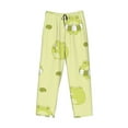 thumbnail image 6 of Uemuo Cute Frog3 Pattern Men's Wide Leg Palazzo Lounge Pants with Pockets Light Weight Loose Comfy Casual Pajama Pants-X-Large, 6 of 9