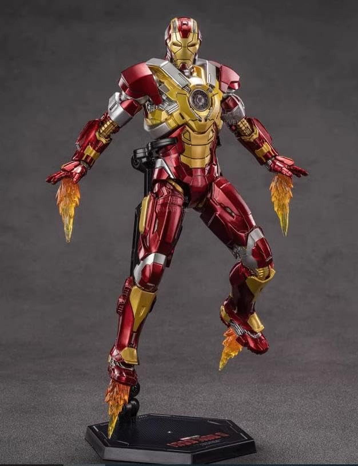 ZD Toys 1/10 Scale MK17 Iron Man Collectible Action Figure, PVC, 1 lb, 6 in, Ages 12-100 ZD Toys 1/10 Scale MK17 Iron Man Collectible Action Figure, PVC, 1 lb, 6 in, Ages 12-100