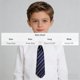 thumbnail image 3 of Odeerbi Niños Niñas Pre-Atado Corbata A Rayas Correa Elástica Ajustable Corbata Uniforme de La Escuela Accesorio, 3 of 6