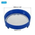 thumbnail image 2 of Uxcell Sprouting Lids, 2 Pcs 86mm Strainer Lids with Stainless Steel Screen, Blue, 2 of 5