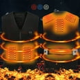 thumbnail image 2 of Lovskoo Women's and Men's Heated Jacket Vest Sleeveless Unisex Winter 6 Heating Zones Usb Electric Heating Vest Coat Quilted Jacket Black, 2 of 9