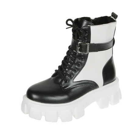 

EUHDSSDE Women s Winter Wedge Zip Up Boots Ladies With Pocket Smasll Bag Shoes