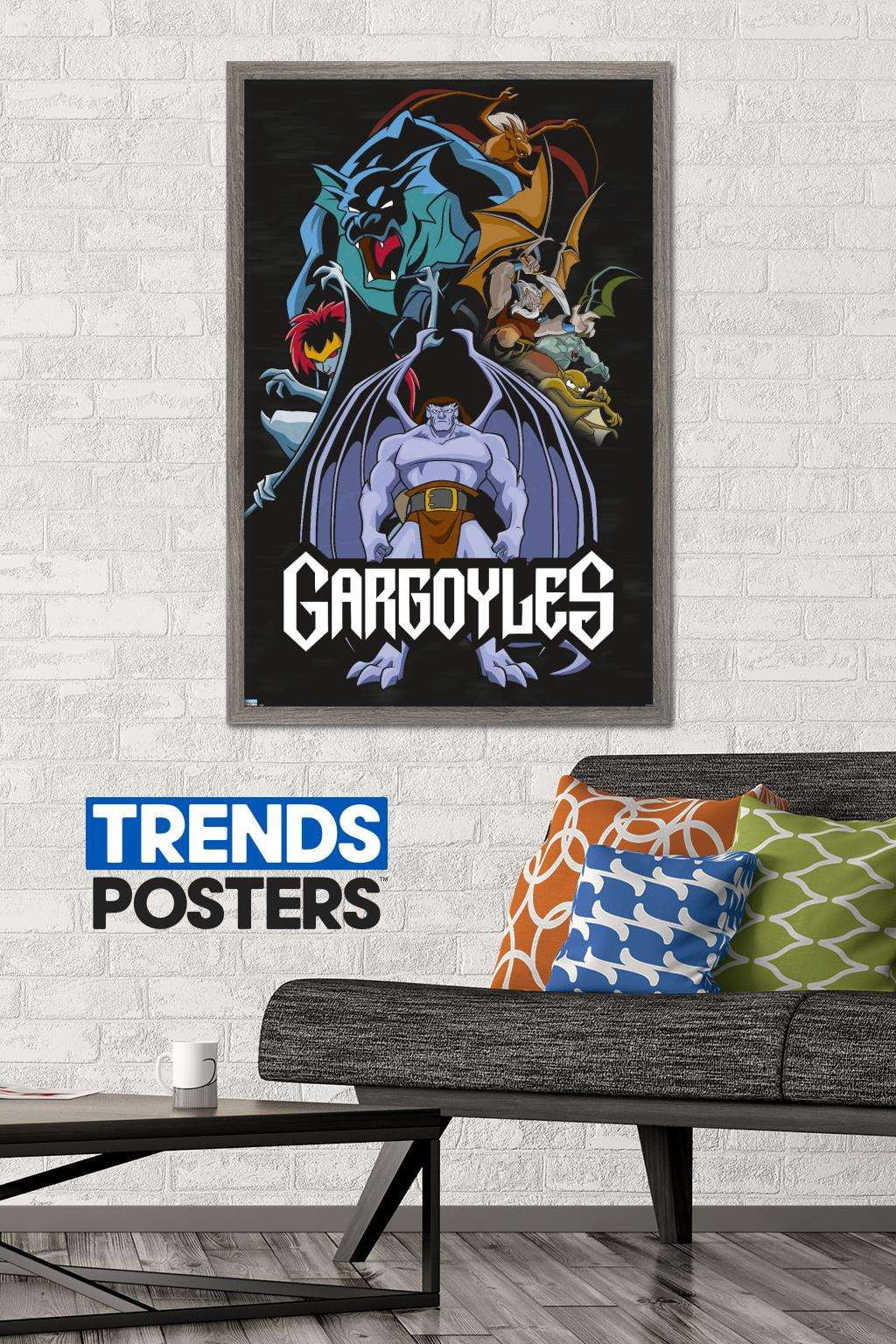 Disney Gargoyles - Group Wall Poster, 22.375" x 34", Framed
