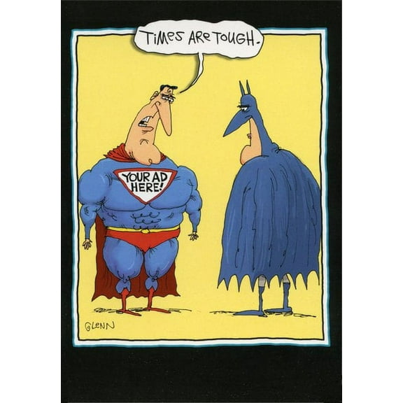 Nobleworks Superhero Advertising Funny / Humorous McCoy Bros Just for Fun Card
