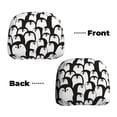 thumbnail image 6 of Kdxio Cartoon Penguin Pattern Print 2 Piece Car Head Rest Covers Set Auto Front/Rear Seats Headrest Cover Universal Fit Most Cars,Sedan, SUV, 6 of 9