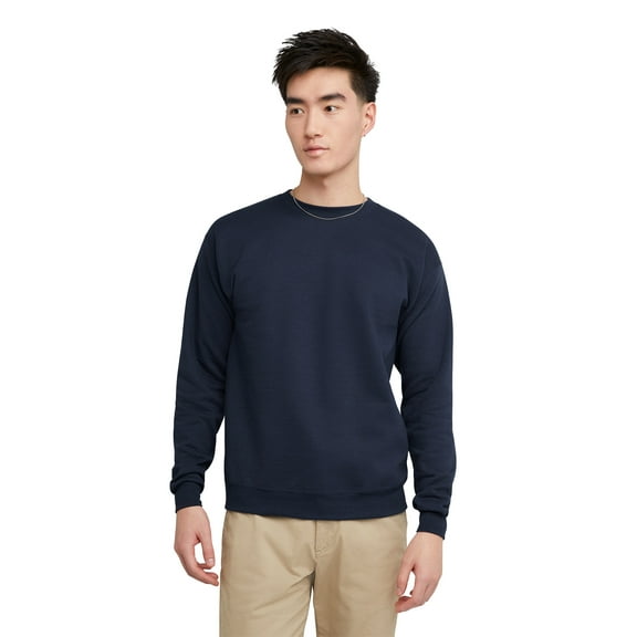 Hanes Essentials Men's EcoSmart Fleece Sweatshirt, Sizes up to 3XL