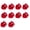 Red, variant on Travel Friendly Heart Shaped Lipstick Organizers 10 Pieces Clear Scale Cosmetic Bottles For Skincare Products
