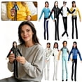 thumbnail image 5 of Pop Culture Music Legend Plush Figure with Bendable Wire Skeleton Poseable Star Doll for Home Decor Creative Display, Signature White Jacket, 5 of 7