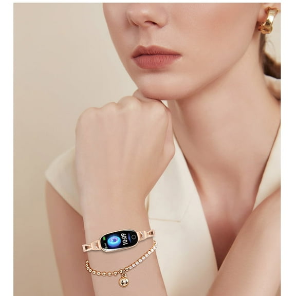 Smart Watch for Ladies  with Fitness, Sport & Sleep Tracker, Golden