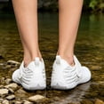 thumbnail image 6 of CHICVOMEY Mens Non-Slip Velcro Water Shoes Couple Quick-Dry Breathable Barefoot Shoes womens Lightweight Flexible Sport Shoes for Fishing Aqua Pool Snorkeling, 6 of 9