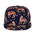 thumbnail image 2 of Fotbe Leopard Print Flat Bill Visor Cap Classic Snapback Hat Polyester Foam Trucker Hat Trucker Cap Adjustable Baseball Cap, 2 of 9
