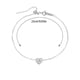 thumbnail image 3 of Corazón Capa Tobillera Mujer Letras Cadena Tobillera de plata para las mujeres Inicial 26 para las mujeres Tobillera Tobillera Joyería de verano Tobillera para las mujeres, 3 of 4