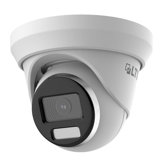 LTS CMHT1782W-28CF HD-TVI 8MP/4K 247 Full Color 2.8mm WDR 131ft LED Turret Camera LTCMHT1782W-28CF