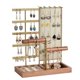 thumbnail image 5 of Gold Biaxial Jewelry Stand Removable Wood Base Ring Storage Box, 5 of 5