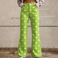 thumbnail image 4 of frariair Jeans for Women Trendy Wide Leg Pants For Women High Waisted Flower Patterned Pants Lightweight And Loose Casual Colorful Fashion Clothing, 4 of 5