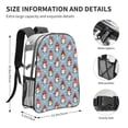 thumbnail image 4 of Rocae Snowflake Christmas gnome for 16inch Clear Backpack Transparent School Backpack for Women Men, Capacity Clear Bag for College, Travel, 4 of 7