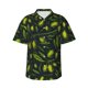 thumbnail image 1 of Fotbe Green Branch Olive Camisa Hawaiana para Hombre Unisex – Camisa Casual de Verano con Botones de Manga Corta de Algodón y Lino,XX-Large, 1 of 7
