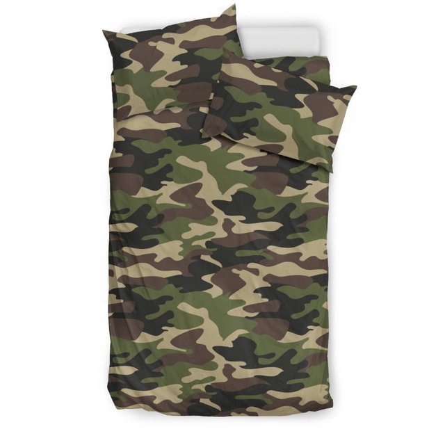 Juego de cama Camuflaje Verde Oscuro