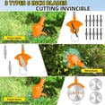 thumbnail image 4 of Paddsun Electric Weed Wacker Battery Powered,Cordless String Trimmer Edger with Wheels 3 Function Blades Cutter for Yard and Garden, 4 of 9