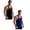 Black 1PCS & Blue 1PCS, variant on Men's Bodybuilding Stringer Tank Tops Y-Back Gym Fitness Workout Training Running T-Shirts Athletic Sleeveless Top, 2 Pack