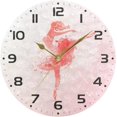 thumbnail image 5 of SKYSONIC Ballerina in Dance Wall Clock 10 Inch Silent Non Ticking Round Clock Oil Painting Clock Easy to Read Clock for Living Room Bedroom Bathroom Home Decor, 5 of 7