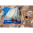 thumbnail image 4 of Carolines Treasures MW1360PW1414 Sailboat Twos Company Fabric Decorative Pillow  14Hx14W multicolor, 4 of 4