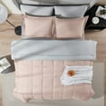 thumbnail image 2 of LammaLoe Queen Comforter Set, With Sheets, Bed In A Bag 7 Piece, Bedding Set, Peach Beige, 2 of 7