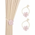 thumbnail image 5 of ABCISI Curtain Ties, Lotus Flower Curtain tiebacks holdbacks Holder for Curtain Decoration in Summer for Bedroom Decorations (Purple), 5 of 10