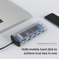 thumbnail image 3 of SATA HDD Enclosure M.2 6-in-1 Type C HDD Enclosure USB HUB for Laptop Tablet, USB3.0 5Gbps Data Port, 3 of 9