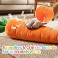 thumbnail image 5 of 2026 Giant Carrot Dog Toy, Puppy Teething Toy with Squeaker & Crinkle, Indoor Outdoor Play (29.5inch), 5 of 8